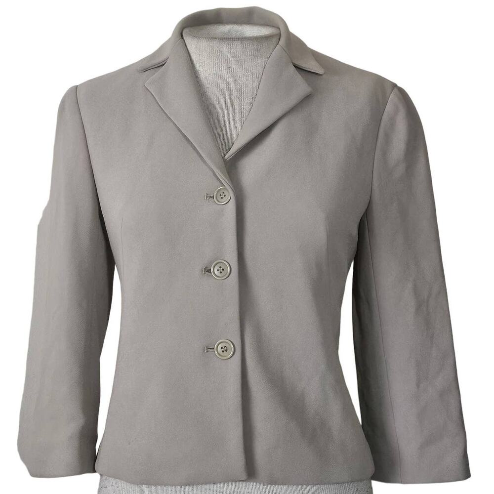 BCBGMAXAZRIA Beige Fitted Blazer Jacket Size 0